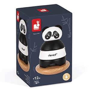 Janod wooden stacking toy Roly Poly Panda Stacker