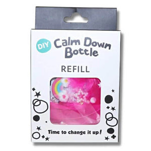 Jellystone Designs DIY calm down bottle sensory kit refill rainbow