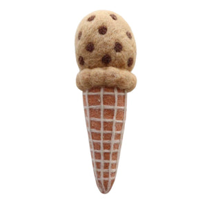 Juni Moon felt play food ice cream cone cookies 'n' cream