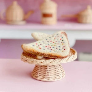 Fairy Bread Slices set of 2 - felt pretend play food - Juni Moon