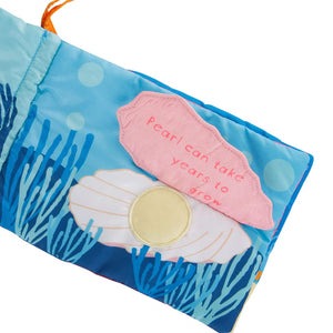 Little Fishy eco-sensory soft baby book recycled plastic coral reef