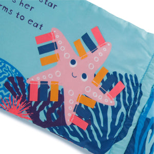 Little Fishy eco-sensory soft baby book recycled plastic coral reef