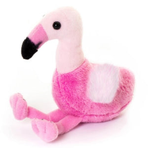 Living Nature Naturli recycled plastic plush soft toy pink flamingo