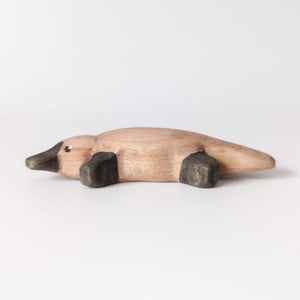 Nom Handcrafted handmade wooden animal figurine platypus