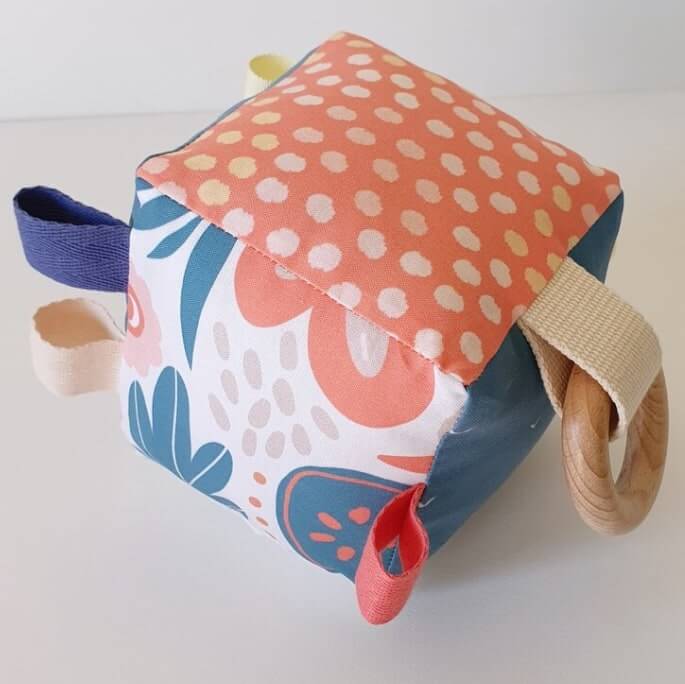 Fabric Sensory Soft Cubes - handmade, recycled PET fill