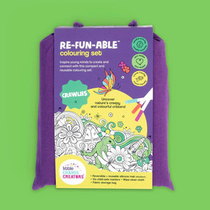 Re-FUN-able™ reusable colouring mats by Little Change Creators - Crawlies