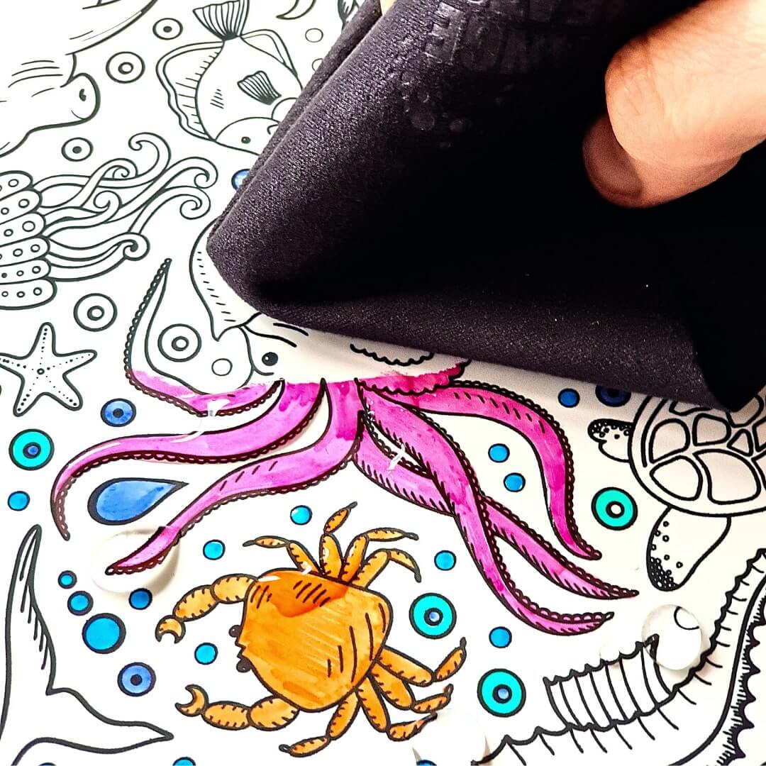 Magic Clean Cloth for Reusable Colouring Mats – The Toy Chest Australia