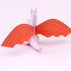 Felt dragon toy pink dragon by Tara Treasures