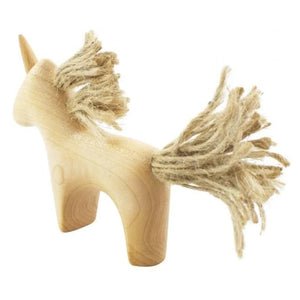 Tateplota wooden unicorn handmade figurine