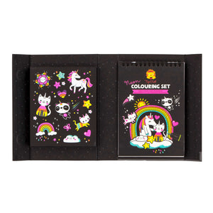 Tiger Tribe Neon Colouring Set Unicorns and Friends open