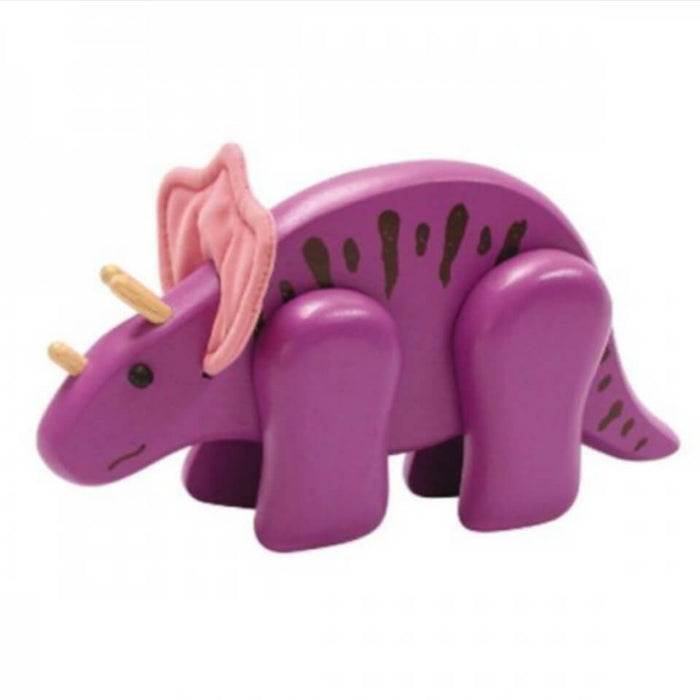 I'm Toy Dino Zone - Baby Triceratops Wooden Dinosaur Toy
