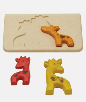 plantoys wooden giraffe puzzle toy