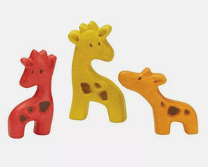 plantoys wooden giraffe puzzle toy pieces