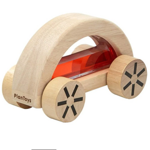 PlanToys Wautomobile sustainable wooden car red